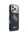 Etui Guess IML 4G Script Metal do Apple iPhone 17 Pro niebieski