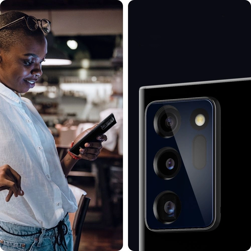 Hurtownia GSM - Sklo tvrzené na aparát Spigen Full Cover Camera Lens Samsung Galaxy Note 20 Ultra černé - SPN1223BLK - {ean13} - Hurt