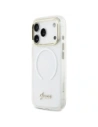 Etui Guess IML Gradient Script Metal MagSafe do Apple iPhone 17 Pro Max biały