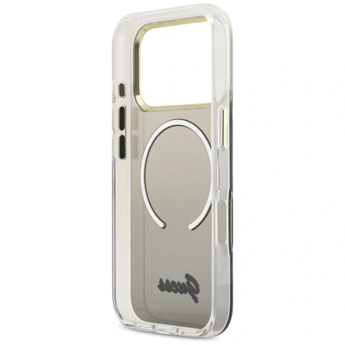 Etui Guess IML Gradient Script Metal MagSafe do Apple iPhone 17 Pro Max czarny