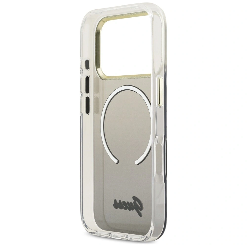 Etui Guess IML Gradient Script Metal MagSafe do Apple iPhone 17 Pro Max czarny