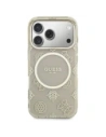 Etui Guess IML Peony Dot MagSafe do Apple iPhone 17 Pro beżowy