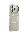 Etui Guess IML Peony Dot MagSafe do Apple iPhone 17 Pro beżowy