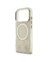 Etui Guess IML Peony Dot MagSafe do Apple iPhone 17 Pro beżowy