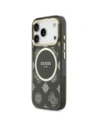 Etui Guess IML Peony Dot MagSafe do Apple iPhone 17 Pro czarny