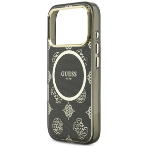 Etui Guess IML Peony Dot MagSafe do Apple iPhone 17 Pro czarny