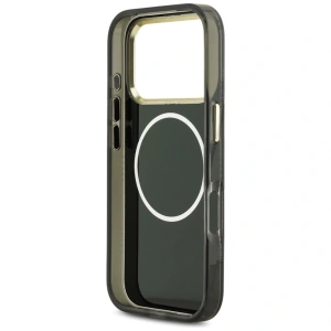 Etui Guess IML Peony Dot MagSafe do Apple iPhone 17 Pro czarny