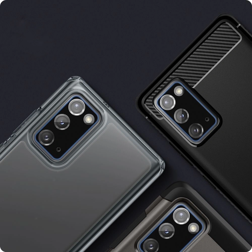 Hurtownia GSM - Tvrzené sklo na Spigen Full Cover Camera Lens Samsung Galaxy Note 20 černé - SPN1222BLK - {ean13} - Hurt