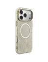 Etui Guess IML Peony Dot MagSafe do Apple iPhone 17 Pro Max beżowy