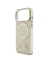 Etui Guess IML Peony Dot MagSafe do Apple iPhone 17 Pro Max beżowy