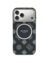 Etui Guess IML Peony Dot MagSafe do Apple iPhone 17 Pro Max czarny