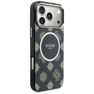 Etui Guess IML Peony Dot MagSafe do Apple iPhone 17 Pro Max czarny
