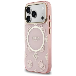 Etui Guess IML Peony Dot MagSafe do Apple iPhone 17 Pro różowy