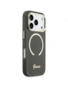 Etui Guess IML Script Metal MagSafe do Apple iPhone 17 Pro czarny