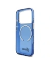 Etui Guess IML Script Metal MagSafe do Apple iPhone 17 Pro Max niebieski