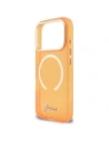 Etui Guess IML Script Metal MagSafe do Apple iPhone 17 Pro pomarańczowy