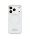 Etui Guess IML Script Metal MagSafe do Apple iPhone 17 Pro przezroczysty