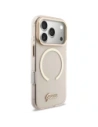 Etui Guess IML Script Metal MagSafe do Apple iPhone 17 Pro różowy