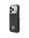Etui Karl Lagerfeld Croco KL Script Logo MagSafe do Apple iPhone 17 Pro czarny