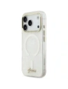 Etui Guess IML Shell Script Metal MagSafe do Apple iPhone 17 Pro Max biały