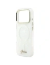 Etui Guess IML Shell Script Metal MagSafe do Apple iPhone 17 Pro Max biały