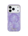 Etui Guess IML Shell Script Metal MagSafe do Apple iPhone 17 Pro Max fioletowy