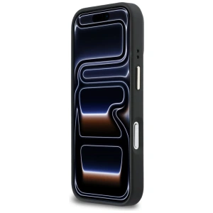 Etui Karl Lagerfeld Croco KL Script Logo MagSafe do Apple iPhone 17 Pro Max czarny