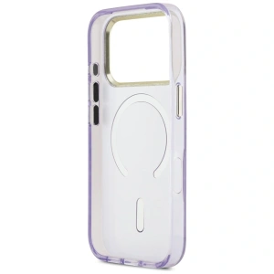 Etui Guess IML Shell Script Metal MagSafe do Apple iPhone 17 Pro Max fioletowy