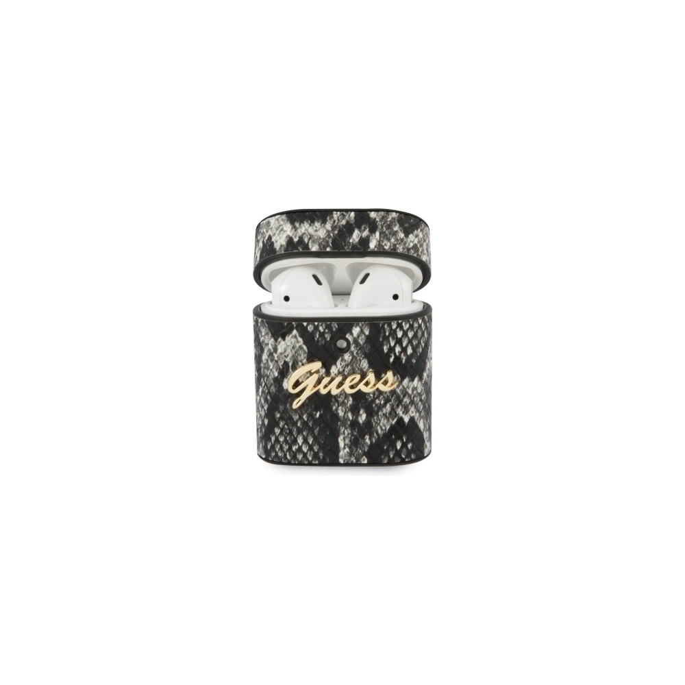 Wholesale Guess GUACA2PUSNSMLBK Apple AirPods cover black Python Collection - GUE569BLK - {ean13} - Hurt