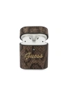 Etui Guess GUACA2PUSNSMLBR Apple AirPods kryt hnědý/brown Python Collection