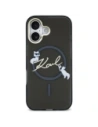 Etui Karl Lagerfeld IML Choupettes Karl Script Logo MagSafe do Apple iPhone 17 czarny