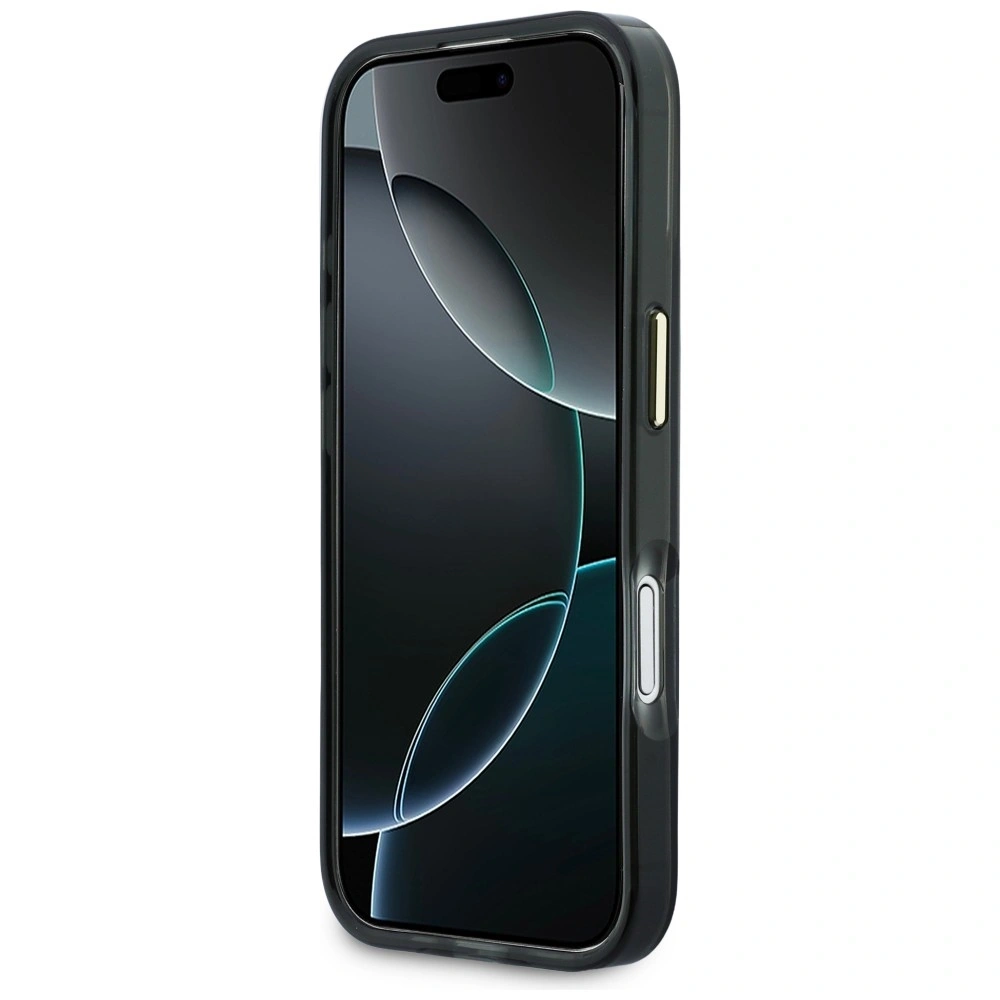 Etui Karl Lagerfeld IML Choupettes Karl Script Logo MagSafe do Apple iPhone 17 czarny