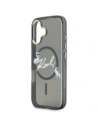 Etui Karl Lagerfeld IML Choupettes Karl Script Logo MagSafe do Apple iPhone 17 czarny