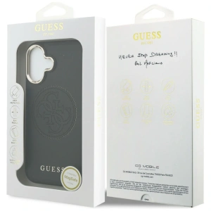 Etui Guess Perforated 4G MagSafe do Apple iPhone 17 czarny