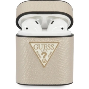 Etui Guess GUACA2VSATMLLG Apple AirPods cover beżowy/beige Saffiano