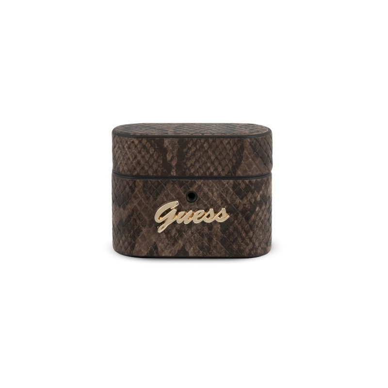 Hurtownia Guess - 3700740479063 - GUE575BR - Etui Guess GUACAPPUSNSMLBR Apple AirPods Pro cover brązowy/brown Python Collection - B2B homescreen