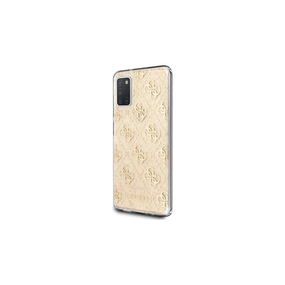 Hurtownia GSM - Etui Guess GUHCA31PCU4GLGO Samsung Galaxy A31 zlatý/gold tvrdý obal 4G Glitter - GUE576GLD - {ean13} - Hurt