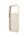 Etui Guess Perforated 4G MagSafe do Apple iPhone 17 Pro Max beżowy