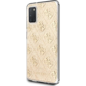 Wholesale Guess GUHCM21PCU4GLGO Samsung Galaxy M21 gold hard case 4G Glitter - GUE577GLD - {ean13} - Hurt