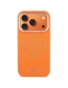 Etui Guess Perforated 4G MagSafe do Apple iPhone 17 Pro pomarańczowy