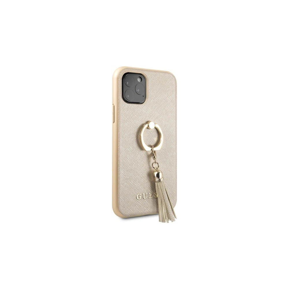 Wholesale Guess GUHCN58RSSABE Apple iPhone 11 Pro beżowy hard case Saffiano with ring stand - GUE578BEI - {ean13} - Hurt