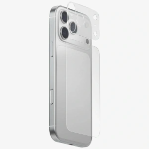 Ochrona modułu aparatu i tylnego panelu UNIQ Optix Aeroshield+ Camera Module Protector do Apple iPhone 17 Pro Max przezroczysty