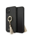 Wholesale Guess GUHCN61RSSABK Apple iPhone 11 black hard case Saffiano with ring stand - GUE579BLK - {ean13} - Hurt