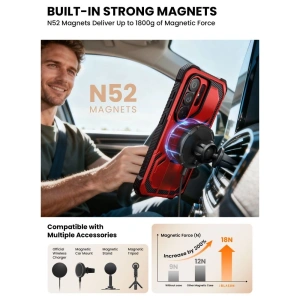 Etui Supcase IBLSN Armorbox Mag MagSafe do Samsung Galaxy S26 Ultra Ruddy