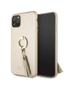 Etui Guess GUHCN65RSSABE Apple iPhone 11 Pro Max beige/beżowy hard case Saffiano with ring stand