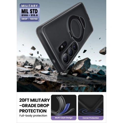 Etui Supcase Cosmo Mag MagSafe do Samsung Galaxy S26 Ultra Frost Black