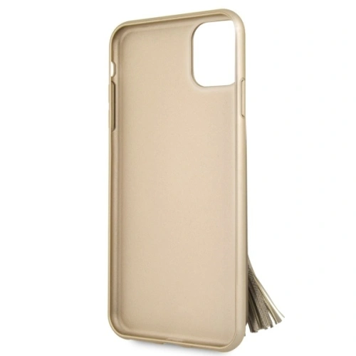 Etui Guess GUHCN65RSSABE Apple iPhone 11 Pro Max beige/beżowy hard case Saffiano with ring stand