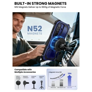 Etui Supcase IBLSN Armorbox Mag MagSafe do Samsung Galaxy S26 Cobalt