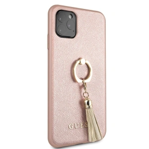 Hurtownia GSM - Etui Guess GUHCN65RSSARG Apple iPhone 11 Pro Max rosa-gold/rosegold Hartschale Saffiano mit Ringständer - GUE581RS - {ean13} - Hurt