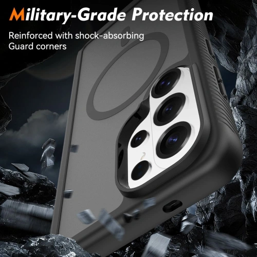 Etui Tech-Protect Defense MagSafe do Samsung Galaxy S26 Ultra Matte Black